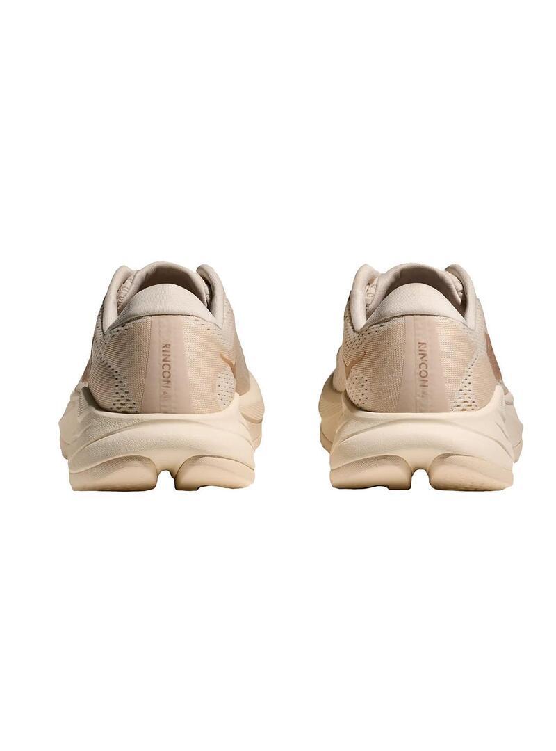 Zapatilla running para Mujer Hoka Rincon Beige 3/7