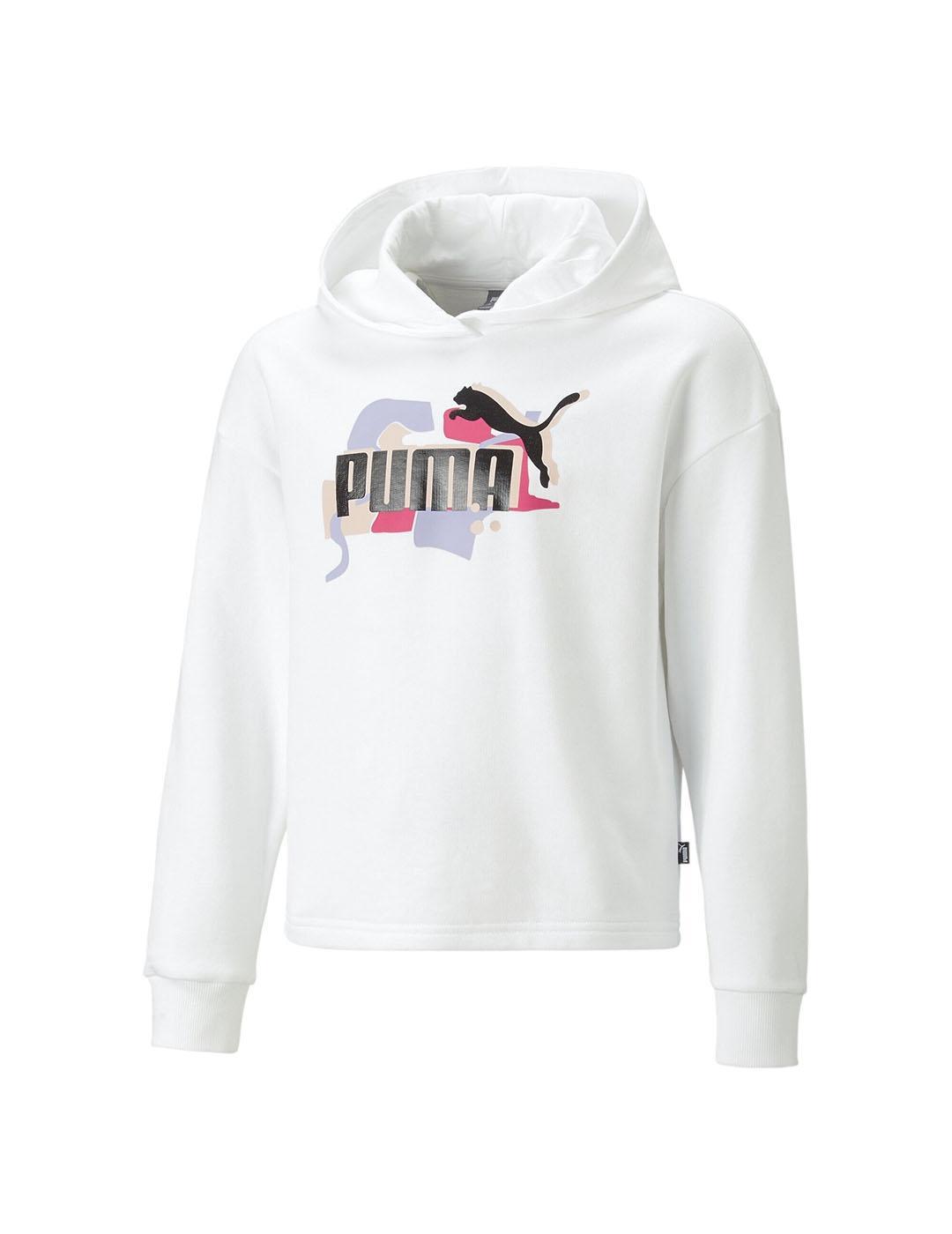 Sudadera para Niña Puma Street art Blanco 2/2