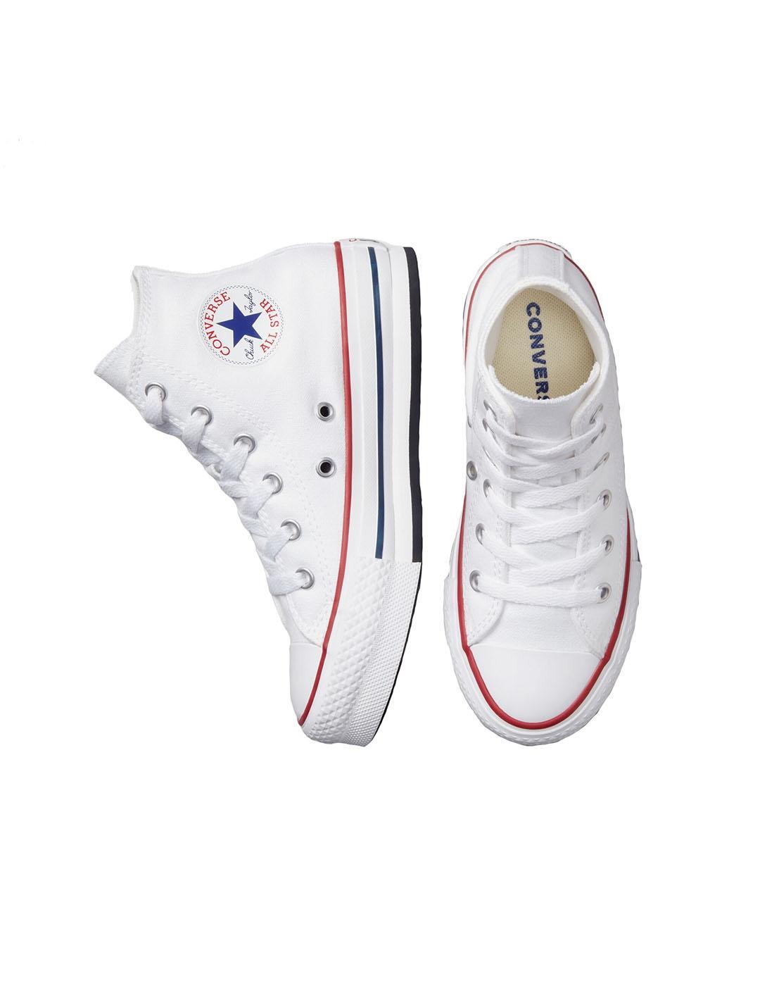 Zapatilla para Niña Converse All star lift platform Blanco 4/6