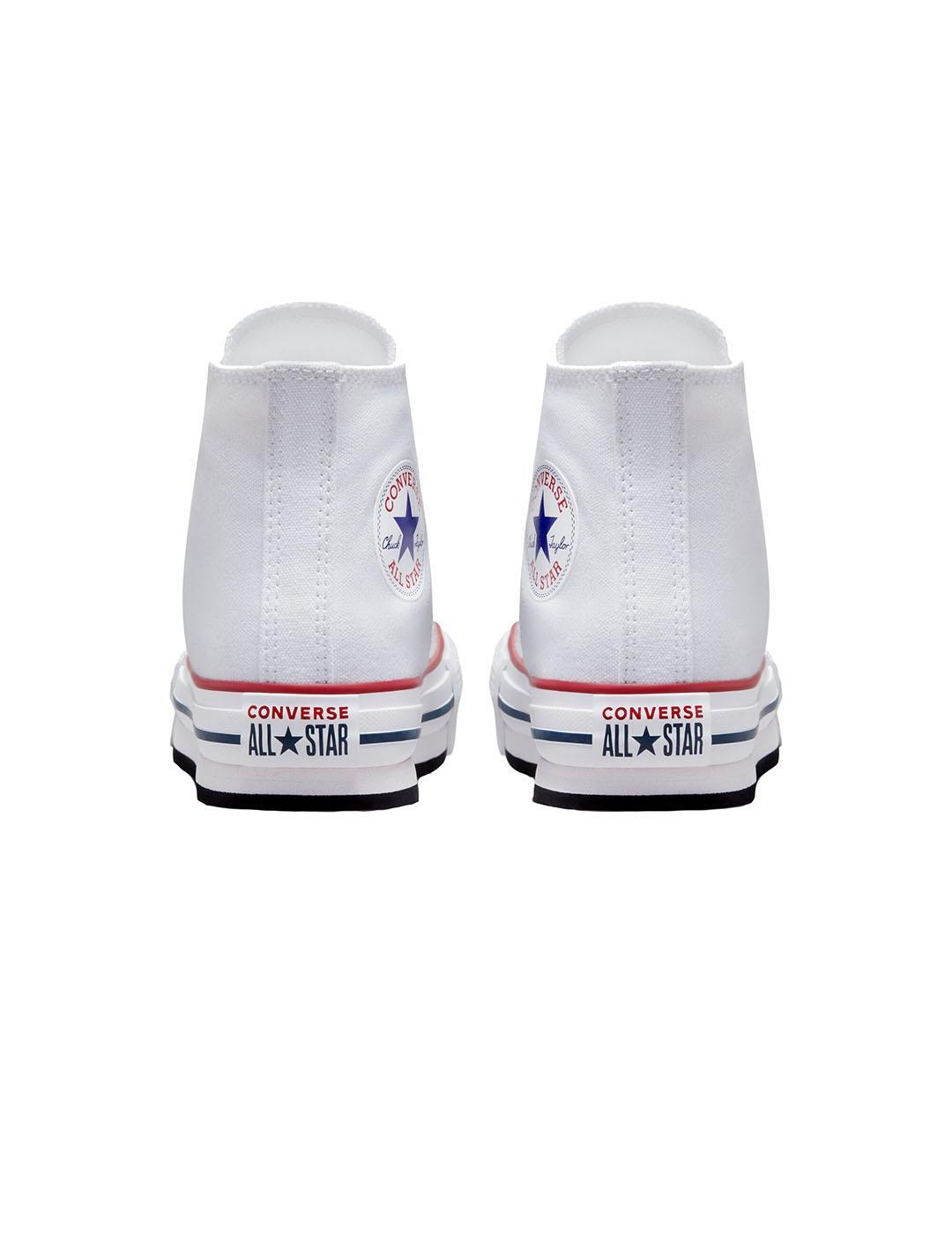 Zapatilla para Niña Converse All star lift platform Blanco 3/6