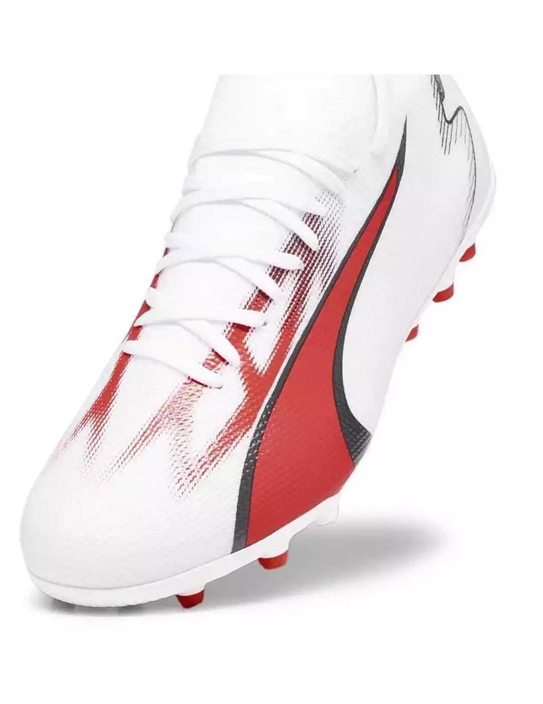 Puma Ultra Match MG Mens White Football Boots 6/6