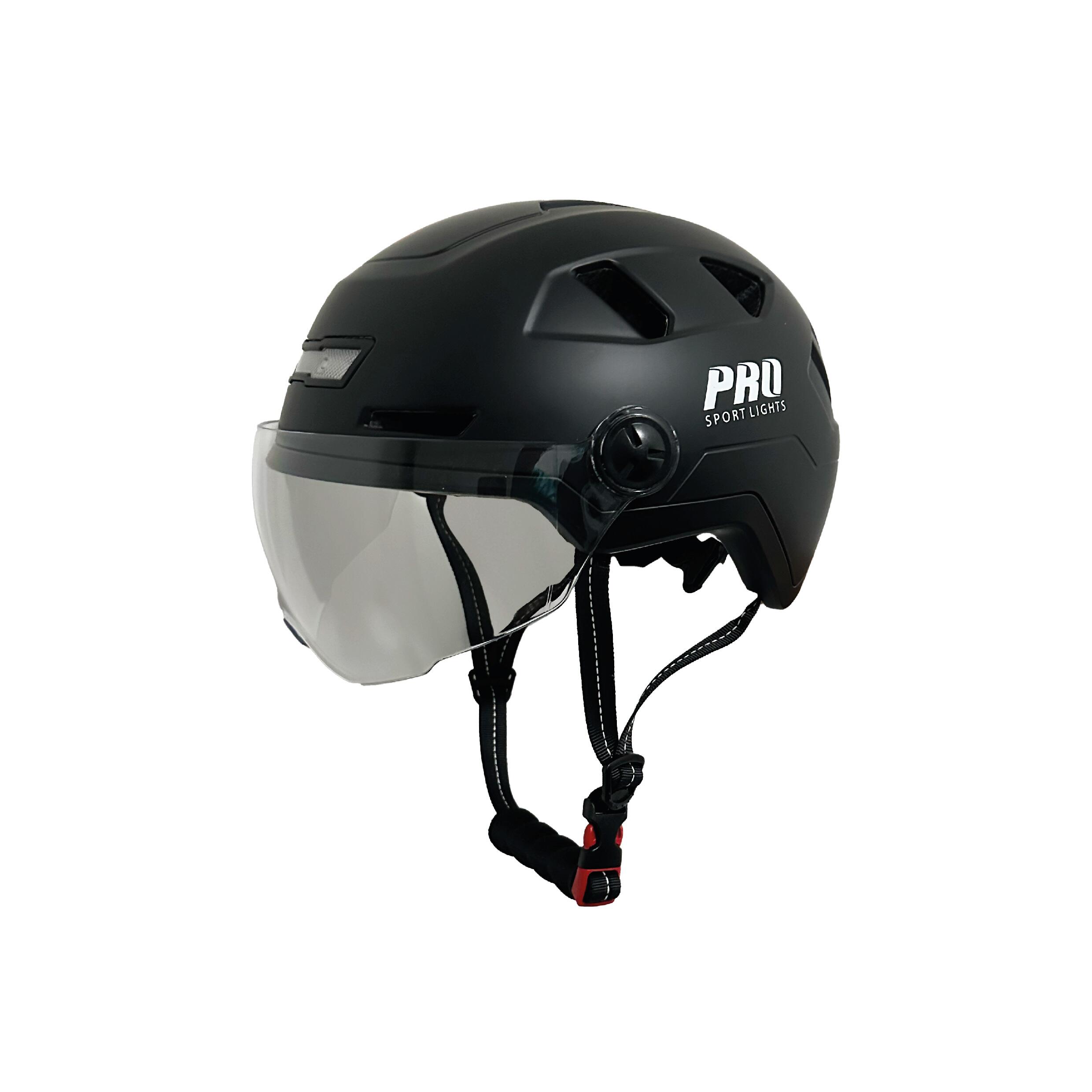 Fahrradhelm Speed Pedelec Erwachsene 2 Visiere und LED Licht - NTA 8776 |  Decathlon