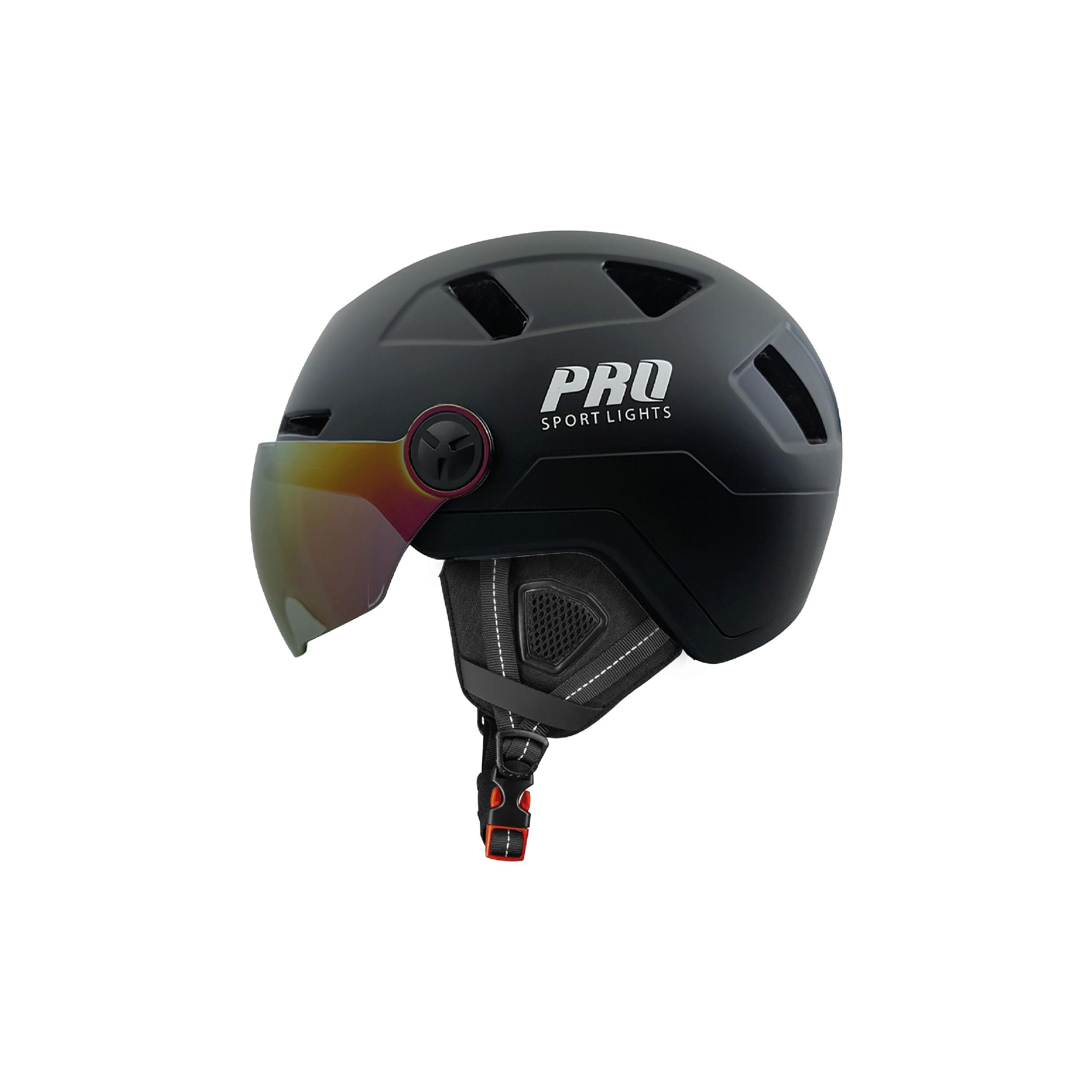 Casco da bicicletta Speed Pedelec Adulti 2 visiere e illuminazione a LED 3/7