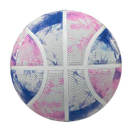 Balón de Baloncesto Spalding Tie Dye Pink/Blue Sz6 3/3