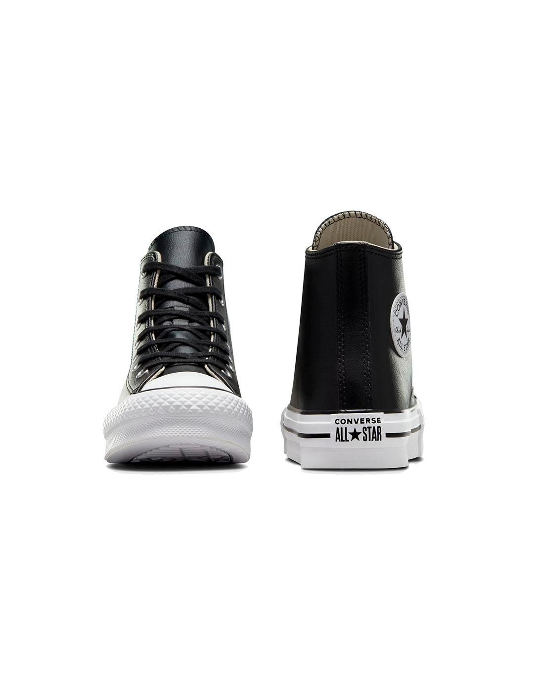 Chaussure pour fille Converse All Star lift plateforme Noir 3/7