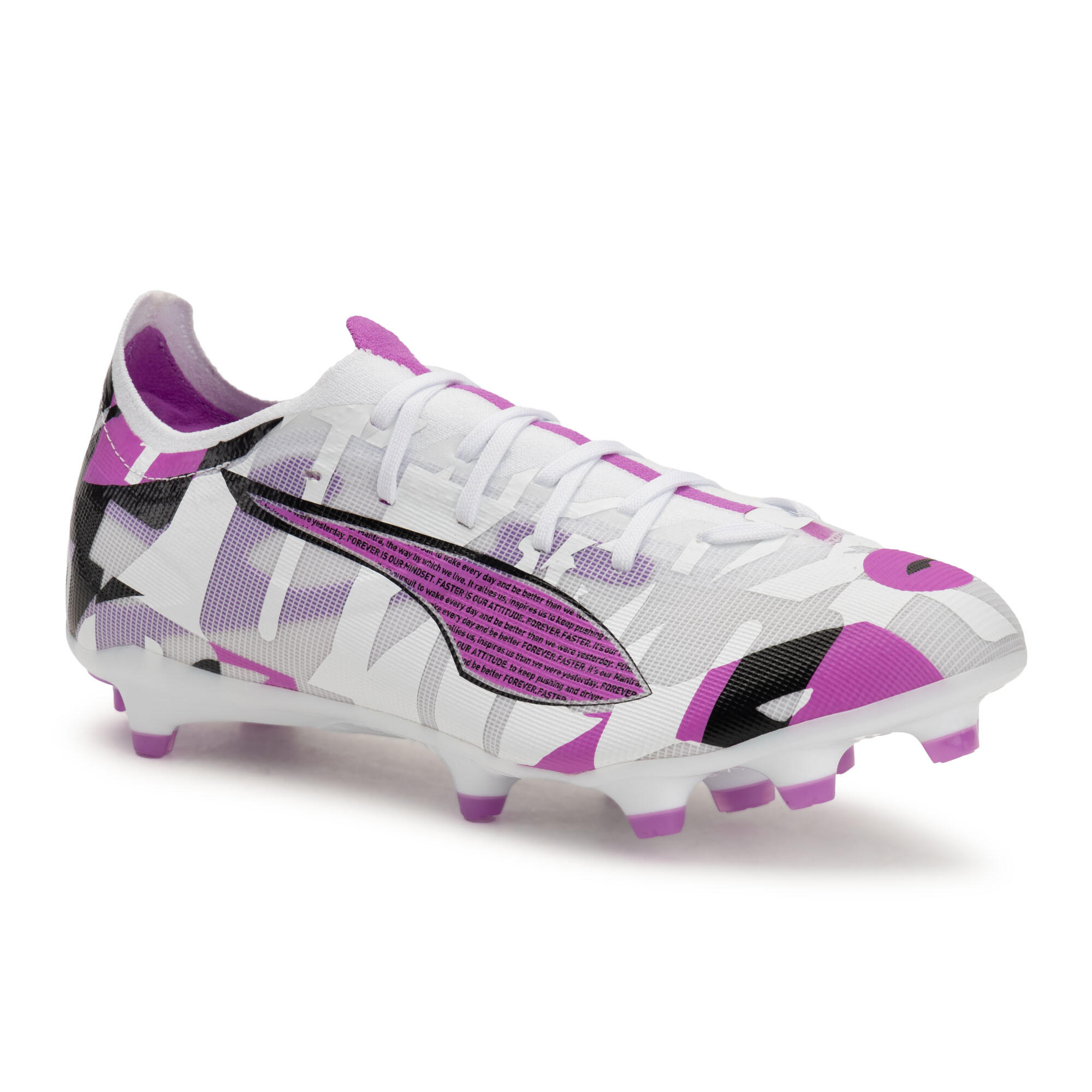 Puma - Chaussures De Football Pour Hommes Puma Ultra 5 Match Forever Fg/ag - Chaussures À Crampons - Blanc - Decathlon