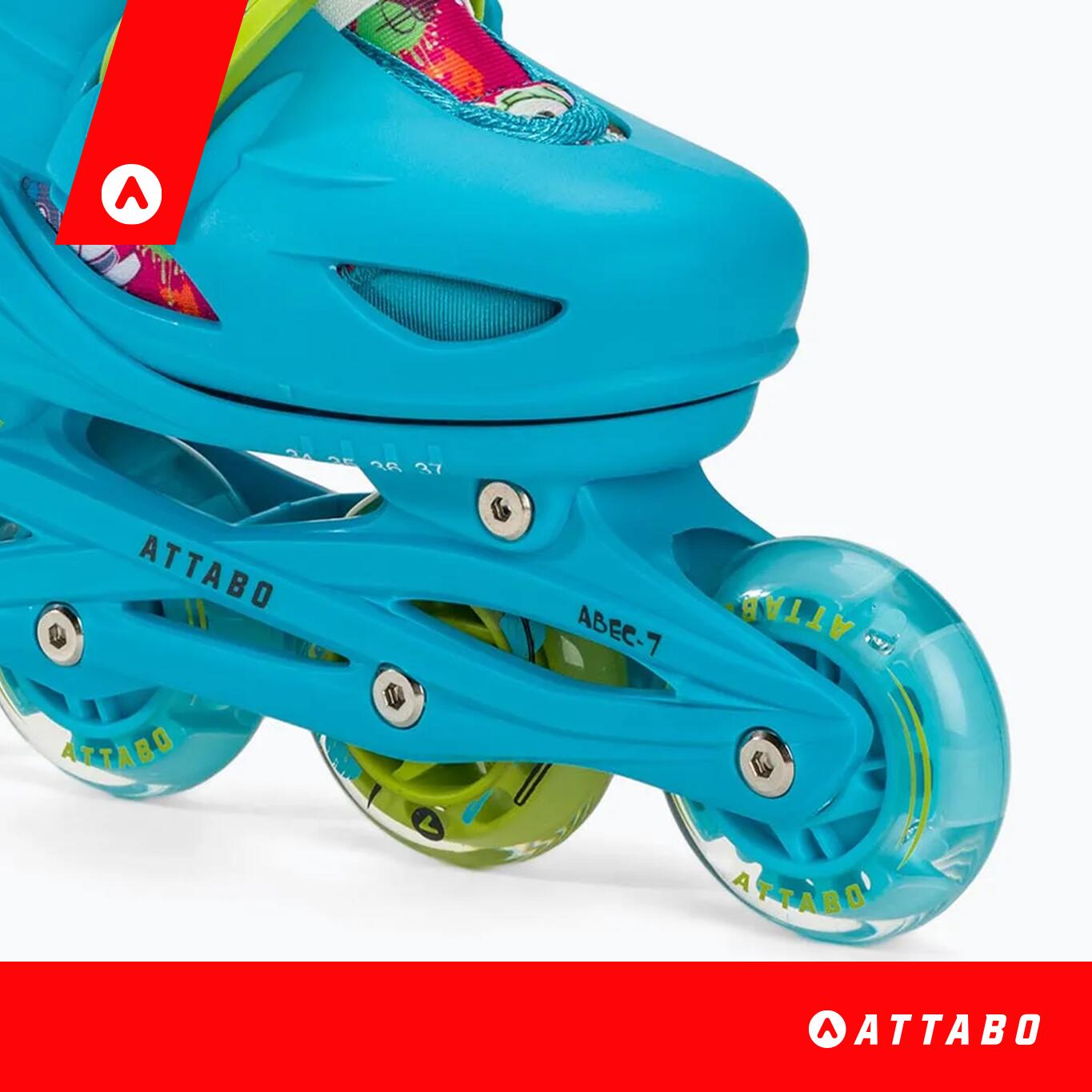 ATTABO Turbojet LED kinderrolschaatsen 3/7