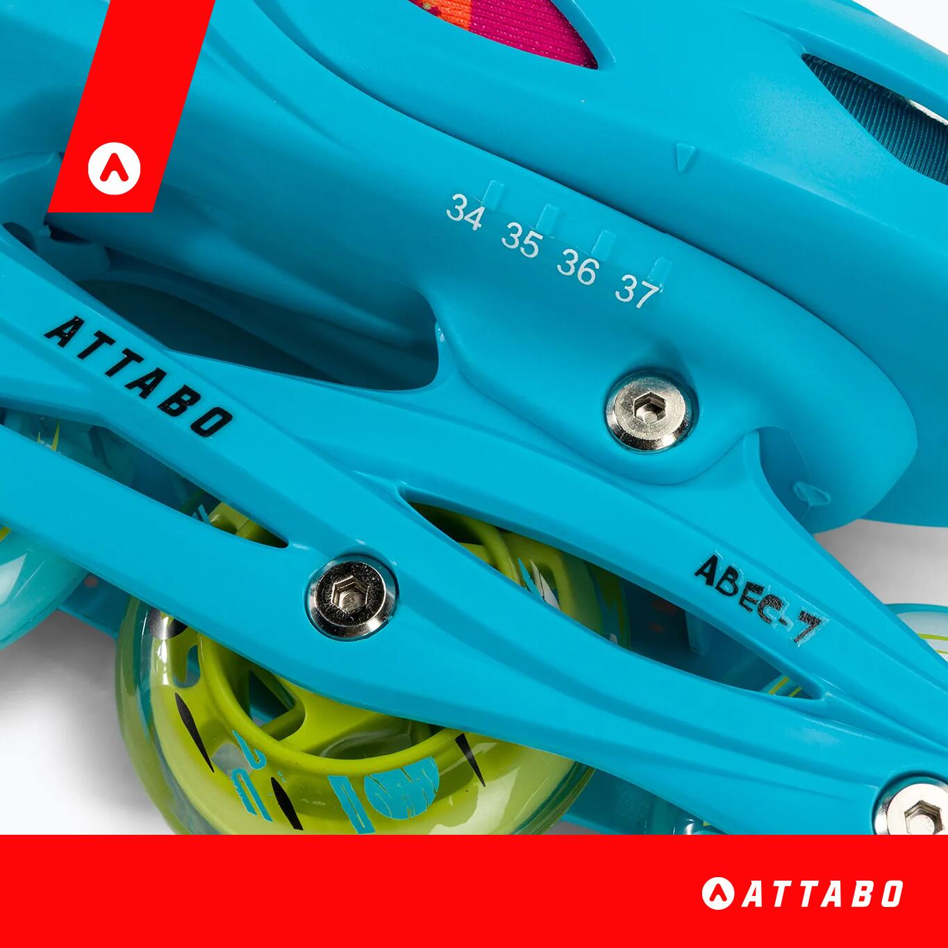 ATTABO Turbojet LED kinderrolschaatsen 4/7