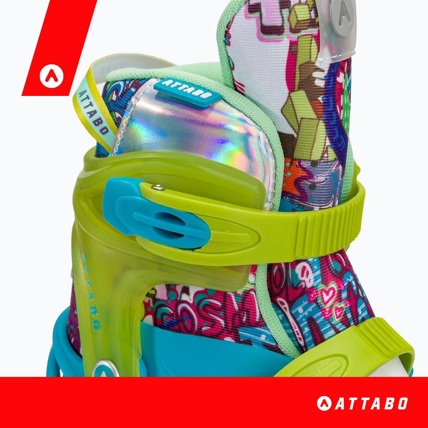 ATTABO Turbojet LED kinderrolschaatsen 5/7