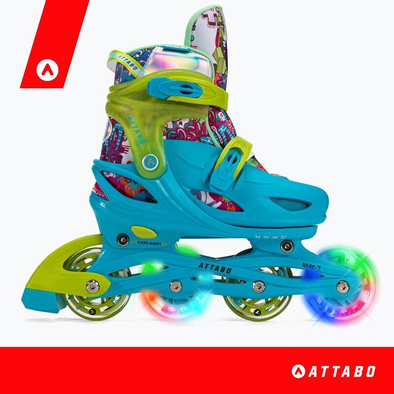Patins à roulettes enfants ATTABO Turbojet LED