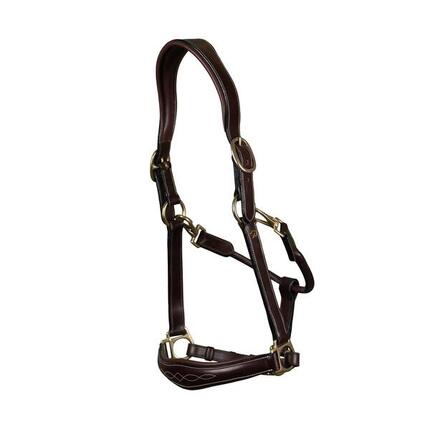 Dy'on Leather Head Collar D-collection Bruin -