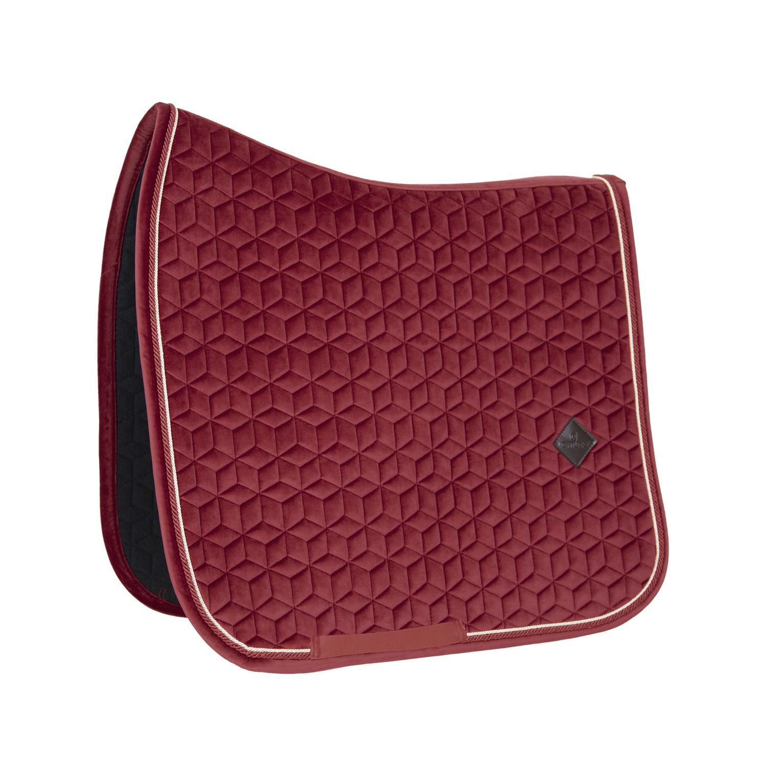 KENTUCKY HORSEWEAR Zadeldek COB - Bordeaux - Velvet - Dressuur - Zadeldoek