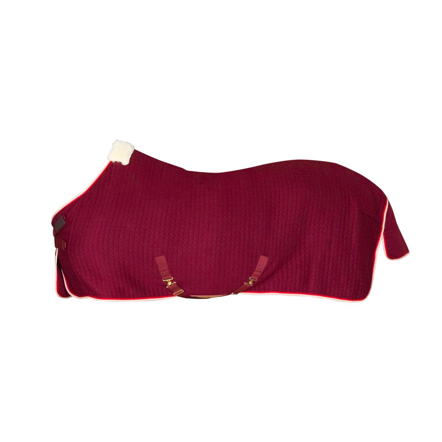 Kentucky Horsewear - Couverture Séchante Protherm Bordeaux 155-6'9 - Couverture Cheval - Rouge - Decathlon