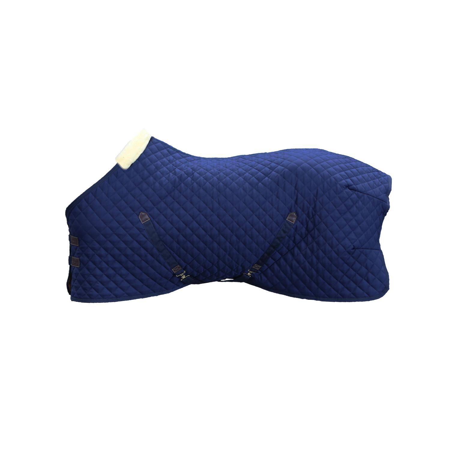 KENTUCKY HORSEWEAR Staldeken - 600D - 165 cm / 7'3 - Vegan wol - Marineblauw