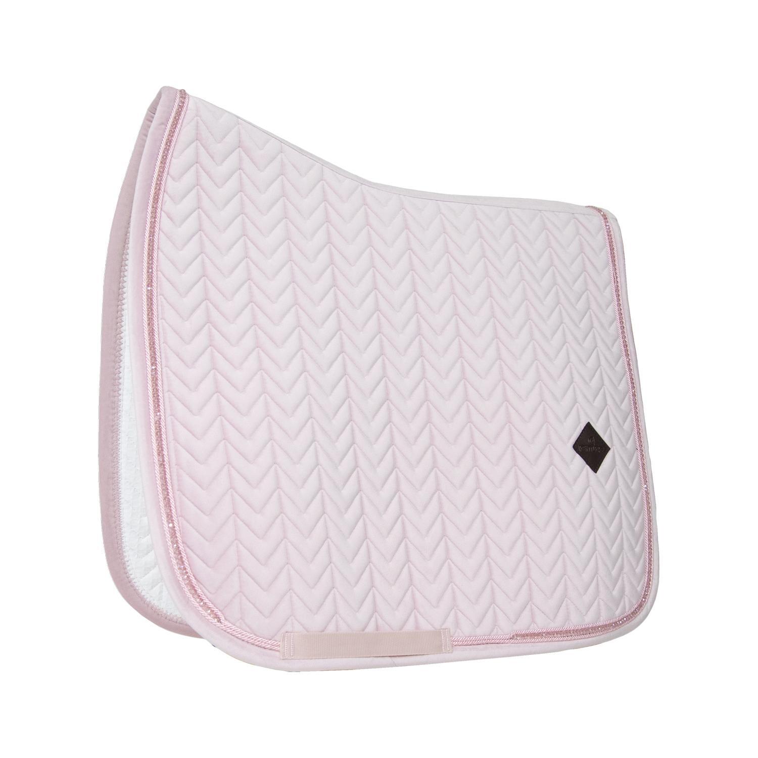 Kentucky Horsewear - Tapis De Selle Velours Pearls Dressage Rose Tendre - Tapis De Selle - Rose - Fs - Decathlon