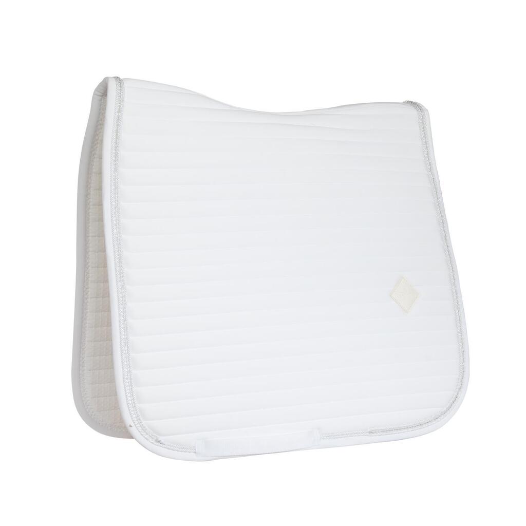Saddle Pad pearls show dressage white