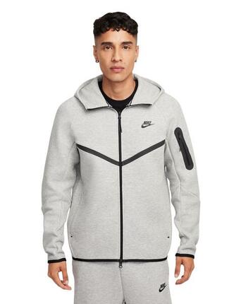 Nike Tech Fleece Windrunner Hoodie, Dunkelgrau, Schwarz