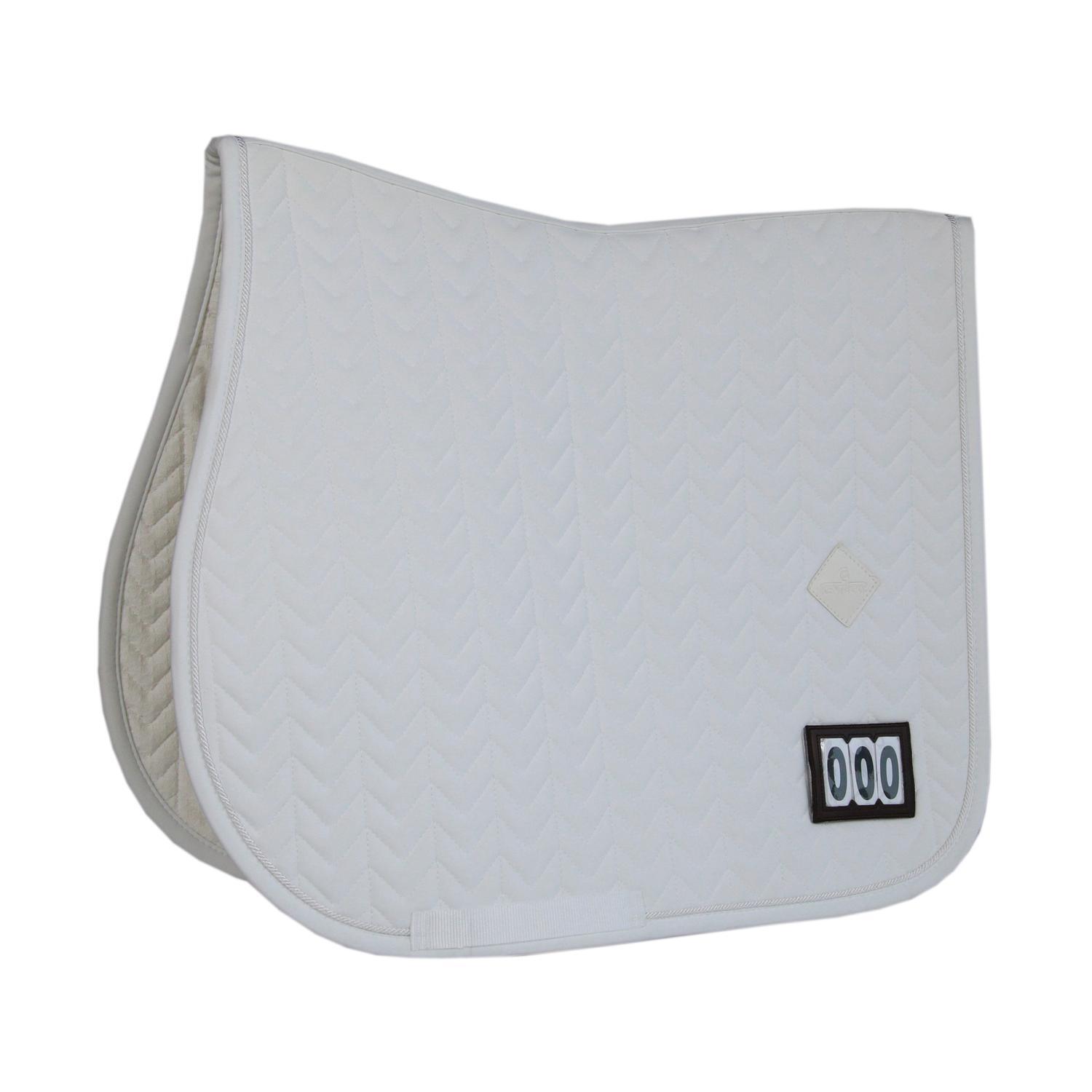 Kentucky Horsewear - Tapis Fishbone Compétition Jumping Blanc - Tapis De Selle - Blanc - Taille Unique - Decathlon