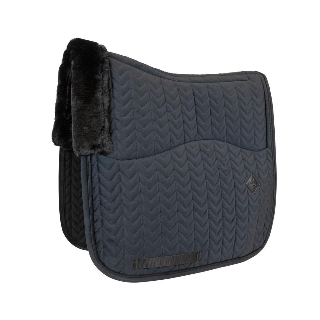 Skin Friendly Saddle Pad velvet dressage black