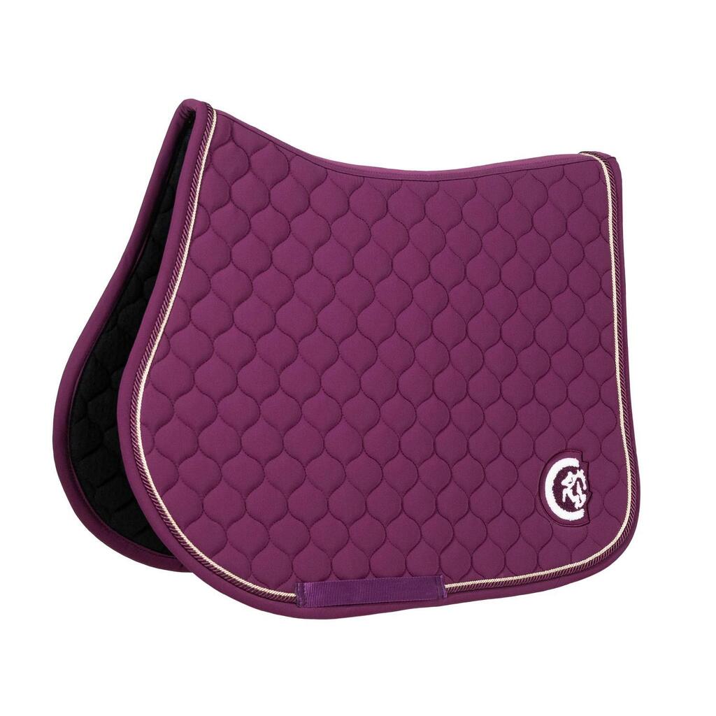 Saddle Pad onion quilt 3D logo jumping purple