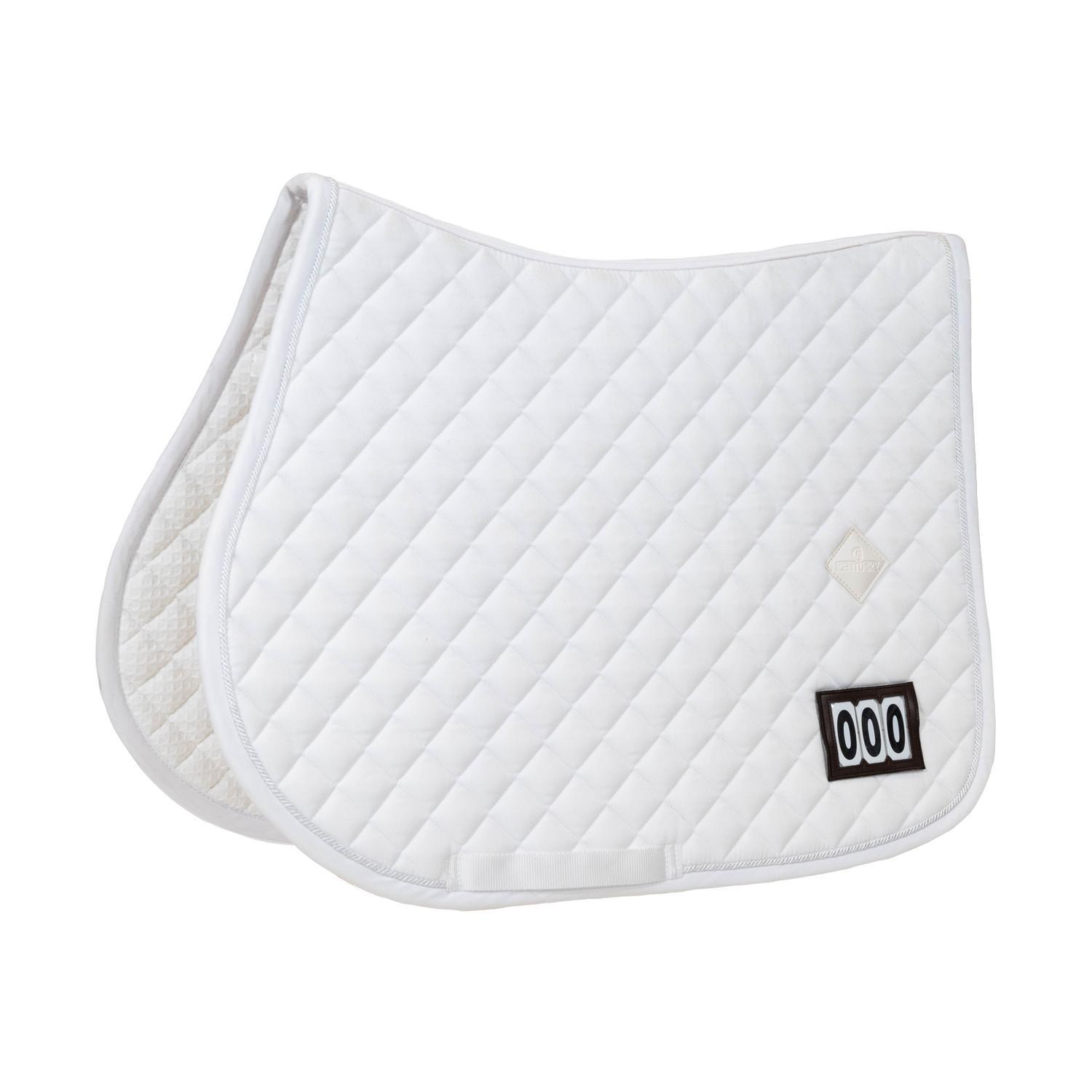 Kentucky Horsewear - Tapis Diamond Compétition Avec 2 Nombre Jumping Blanc - Tapis De Selle - Blanc - Fs - Decathlon