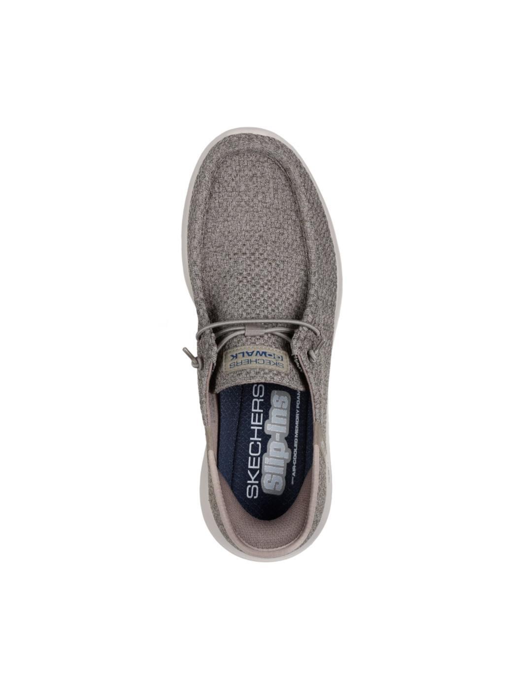 Zapatillas para Hombre Skechers Slip-ins go walk max Beige 4/5