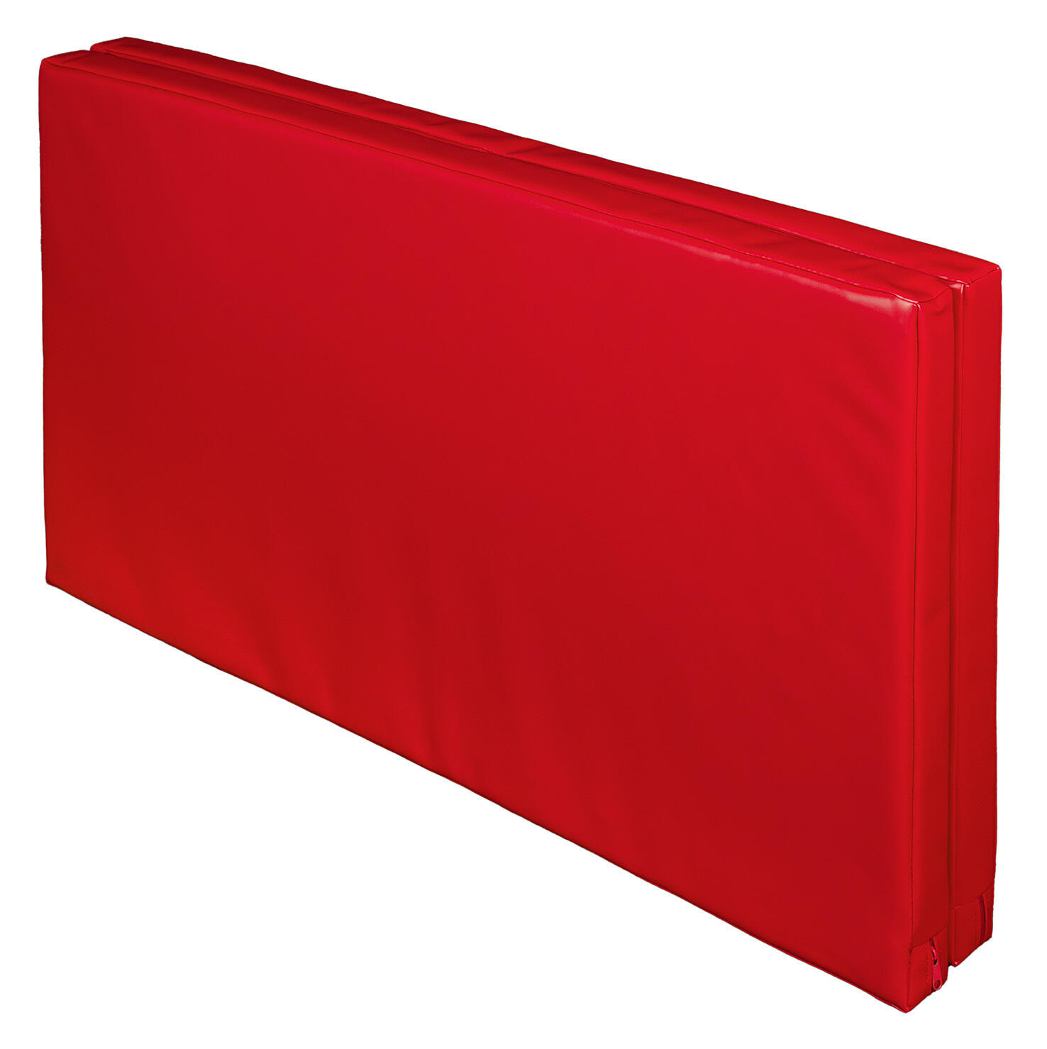 Materac dwuczęściowy z rzepami UNDERFIT 130 x 120 x 6 cm twardy czerwony 4/7