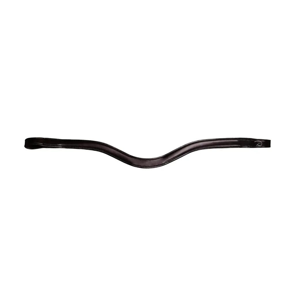V-shaped leather browband for horse Dy'on