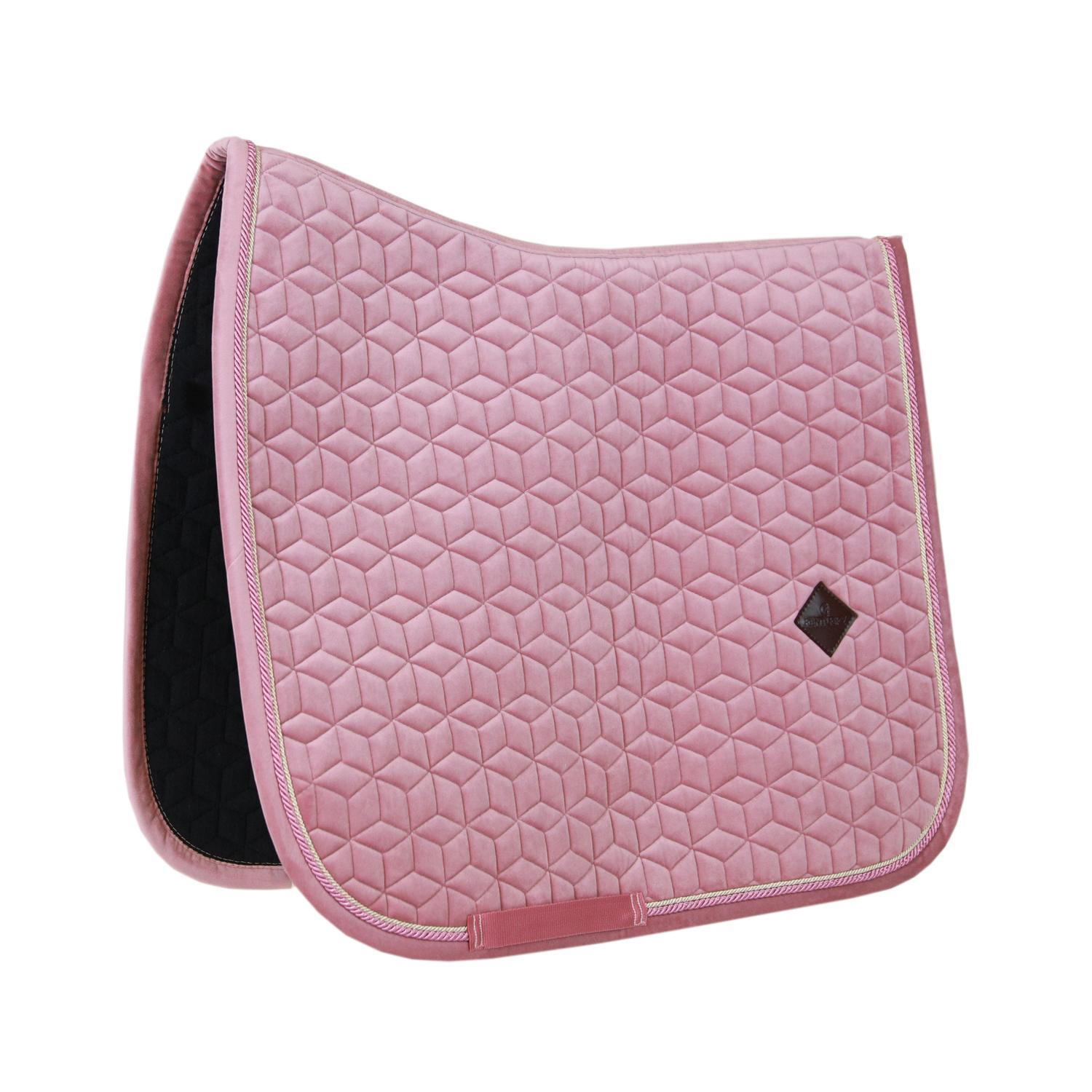 Kentucky Horsewear - Tapis De Selle Dressage Velours Vieux Rose - Tapis De Selle - Rose - Fs - Decathlon