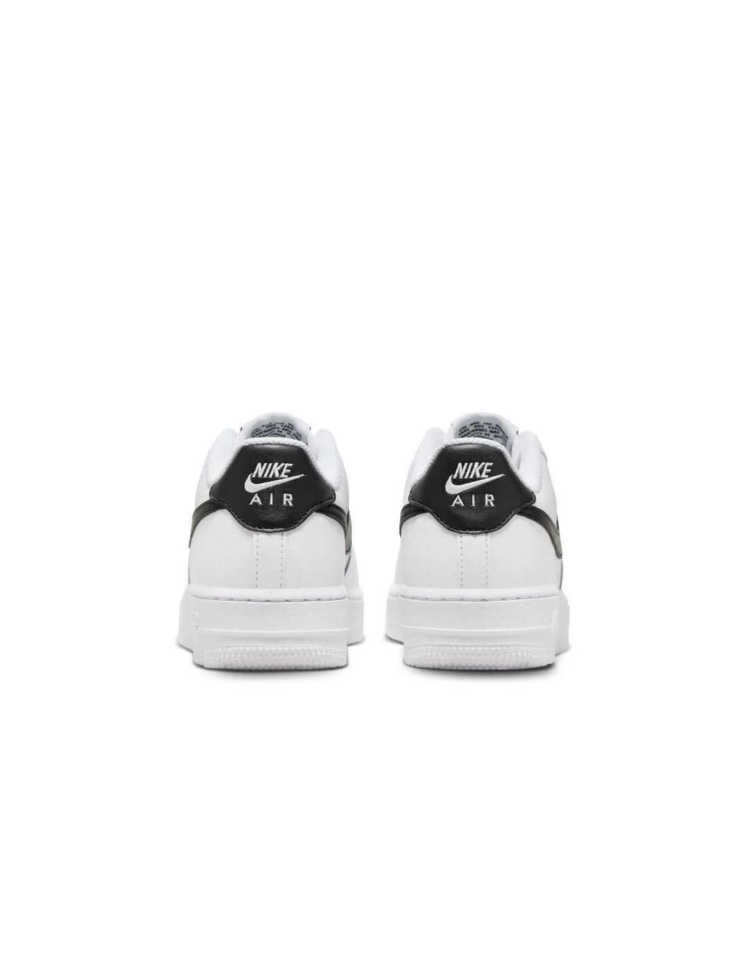 Nike Air Force 1 Low - White Black (GS) 5/7