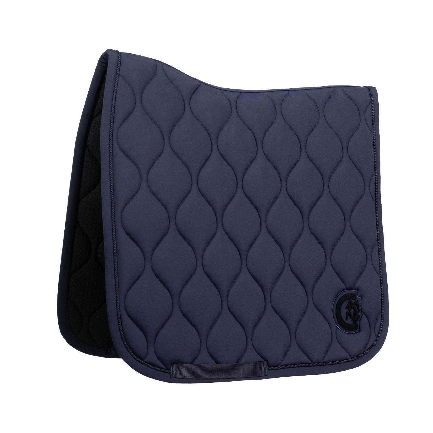 Tapis wave 3D dressage navy 1/4