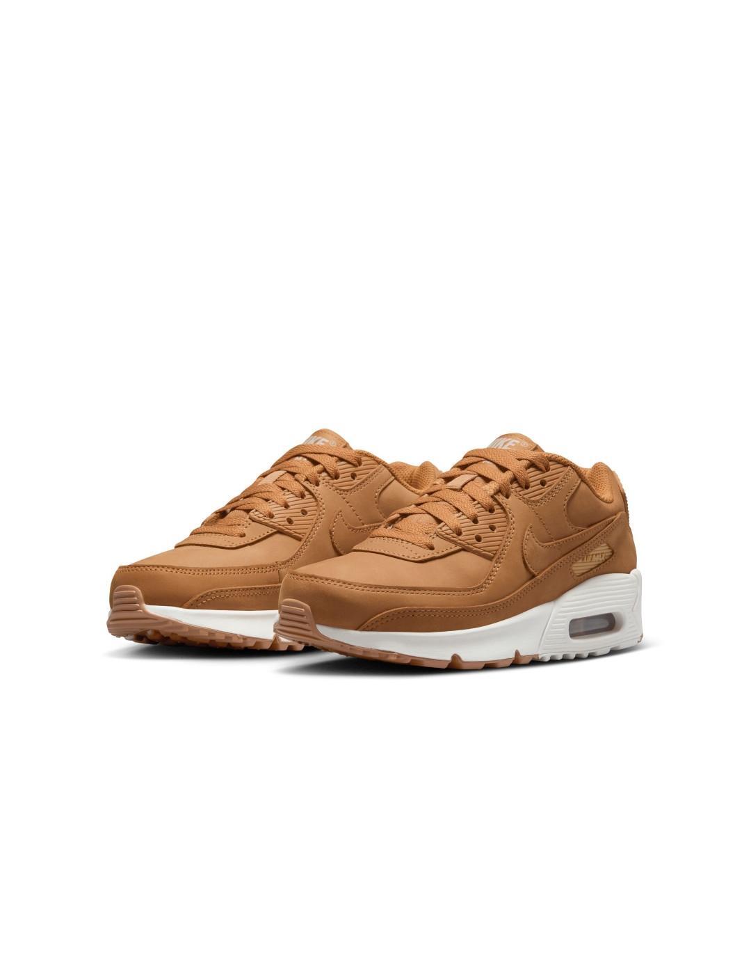 Sapatos masculinos Nike Air Max 90 Marrom 3/6