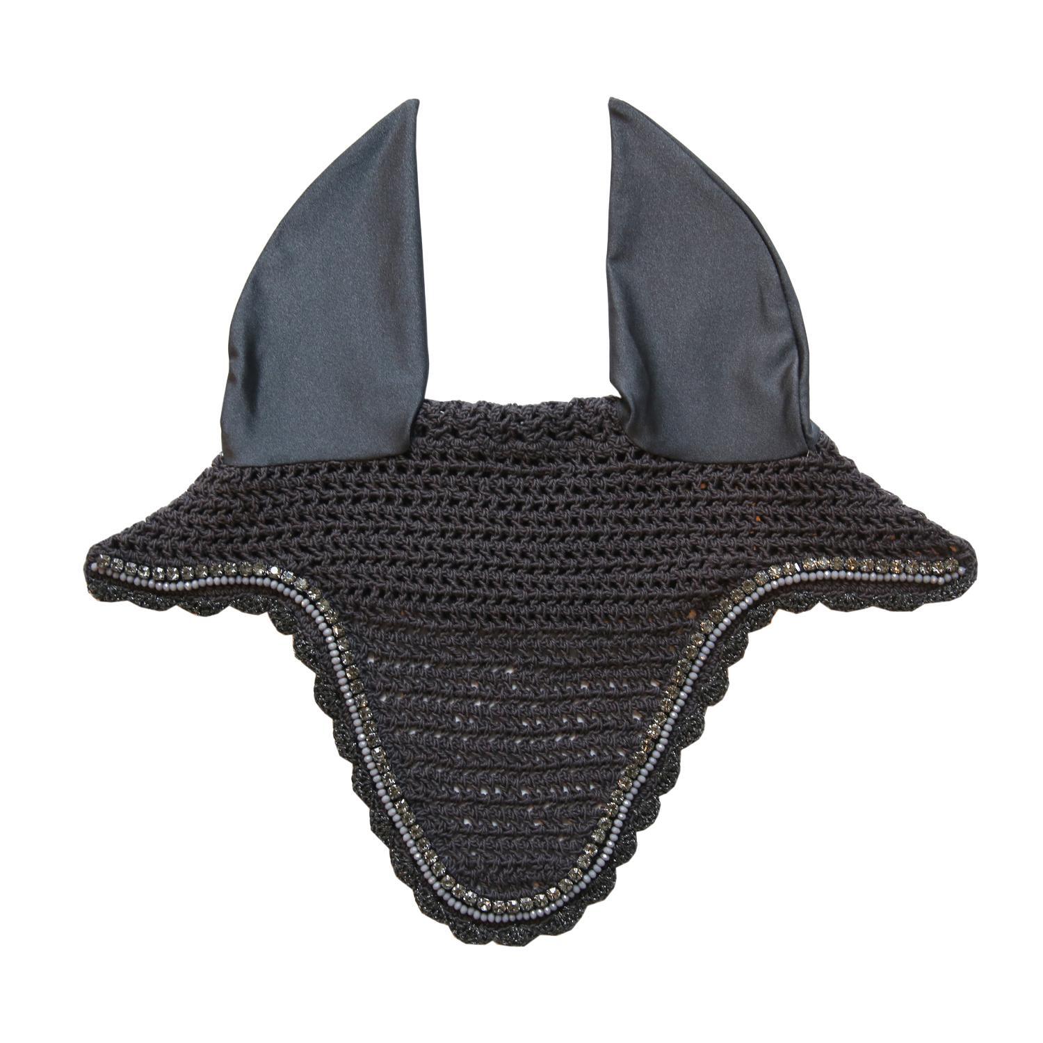 KENTUCKY HORSEWEAR Oornetje lang stone & pearl grijs