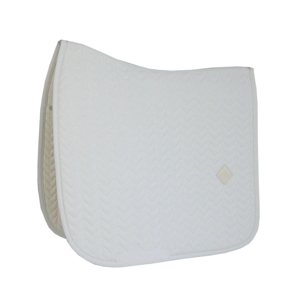 Saddle Pad fishbone dressage white