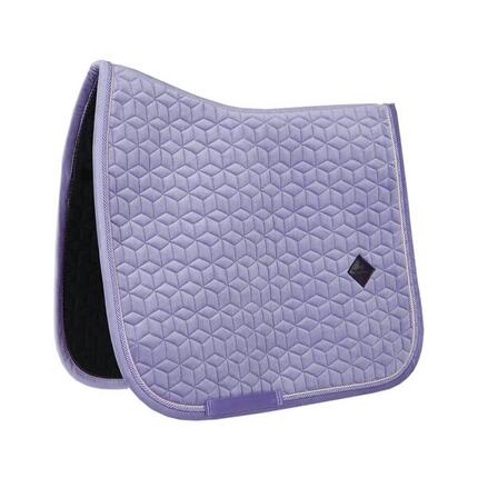 Tapis de selle dressage velours bleu clair