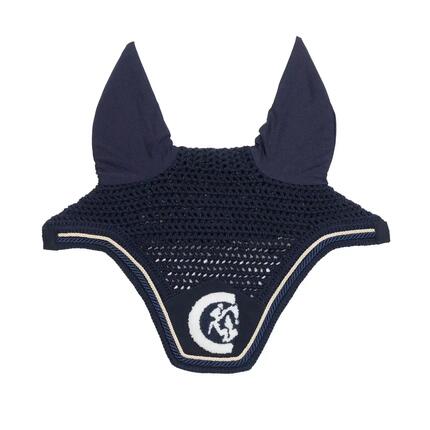 Bonnet anti-mouches pour cheval Kentucky Wellington 3D Logo