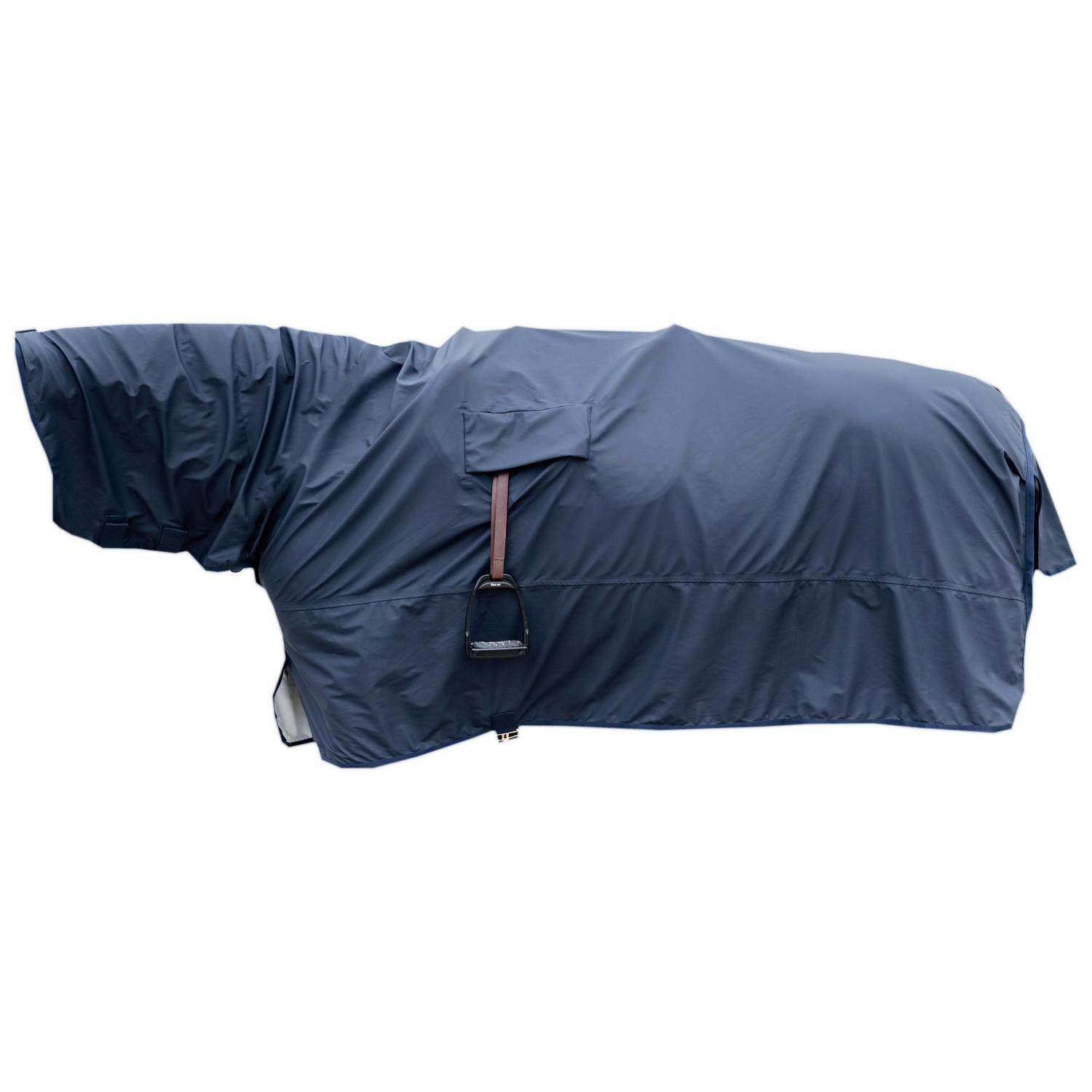 Kentucky Horsewear - Manteau 100% Imperméabl With Stirrup Holes Marine Size M, 5'9-6'3 - Couverture Cheval - Bleu - Decathlon