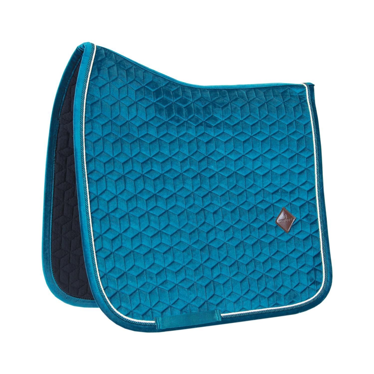 KENTUCKY HORSEWEAR Zadeldek FULL - Smaragd - Velvet - Dressuur - Zadeldoek