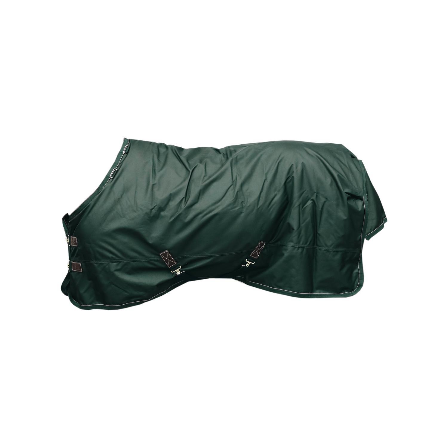 KENTUCKY HORSEWEAR Winterdecke - 1680D - 155 cm / 6'9 - Veganes Kaninchenfell - Dunkelgrün