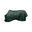 Couverture d’hiver - 1680D - 155 cm / 6'9 - Fourrure de lapin vegan - Vert foncé