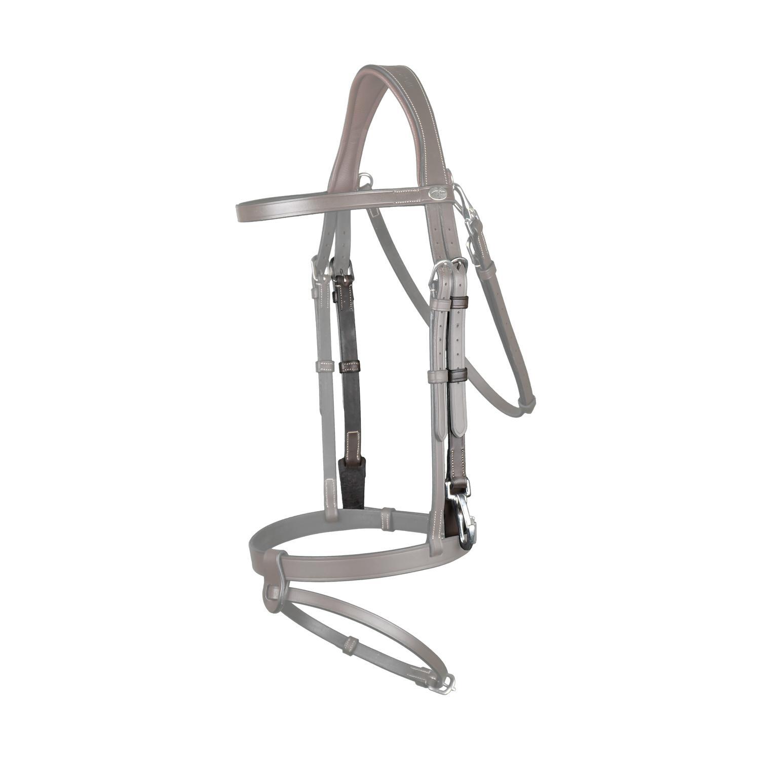 KENTUCKY HORSEWEAR Dy'on - Cheekpieces With Snap - Brown - Maat Full