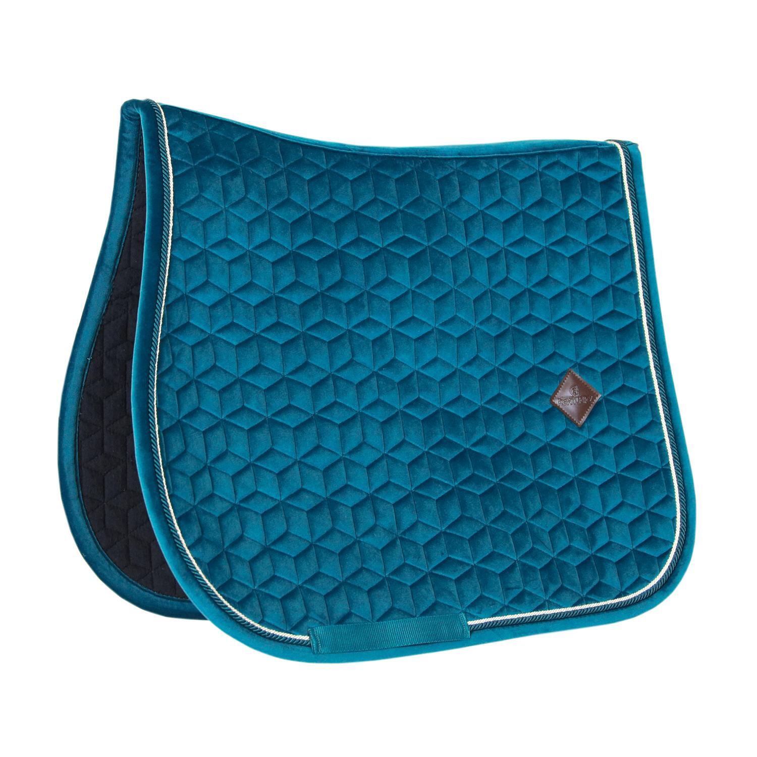KENTUCKY HORSEWEAR Zadeldek COB - Smaragd - Velvet - Springen - Zadeldoek