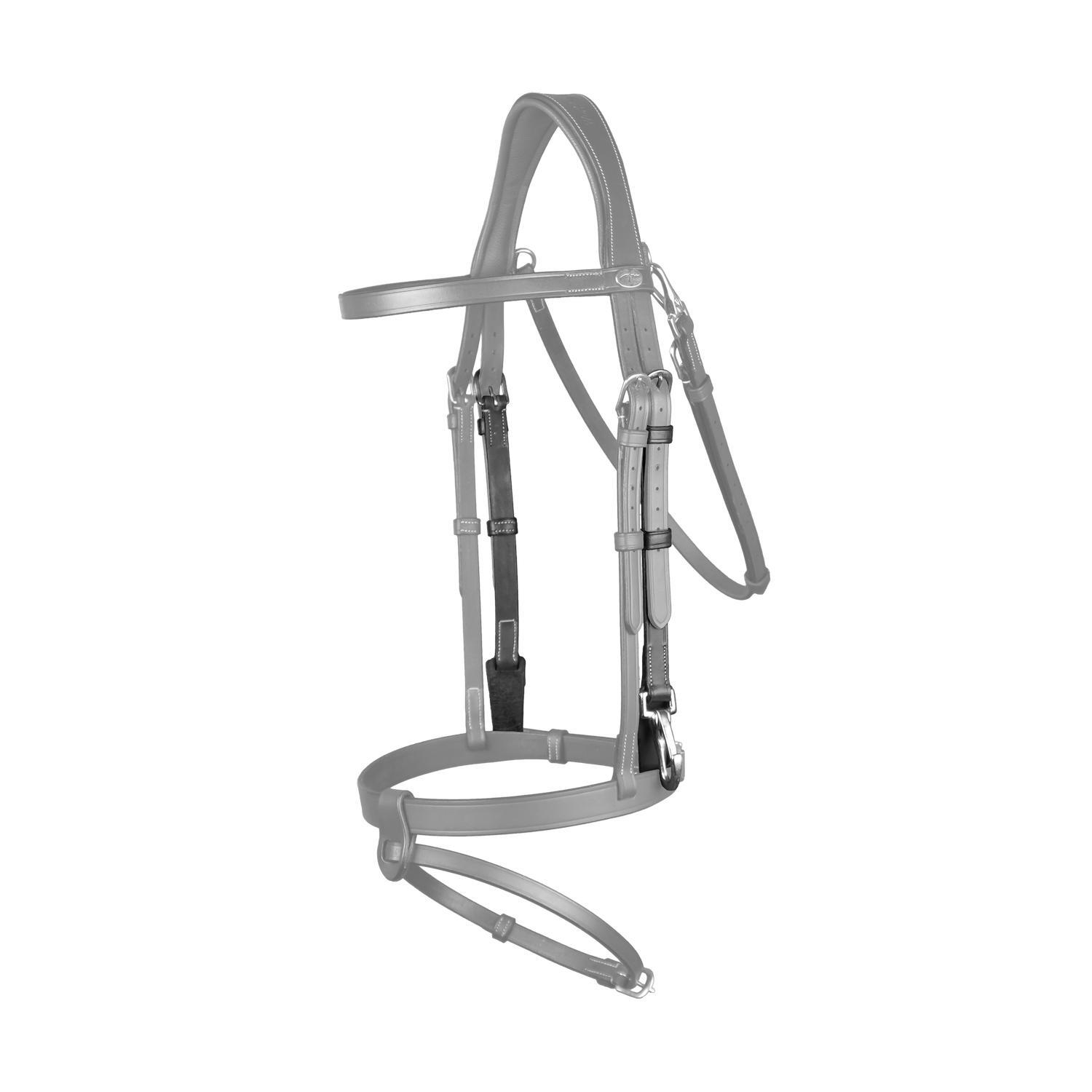 KENTUCKY HORSEWEAR Bakstukken met musketon sluiting Zwart Cob
