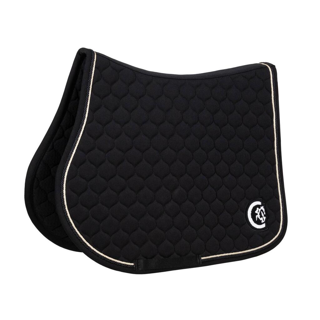 Saddle Pad onion quilt 3D logo jumping black
