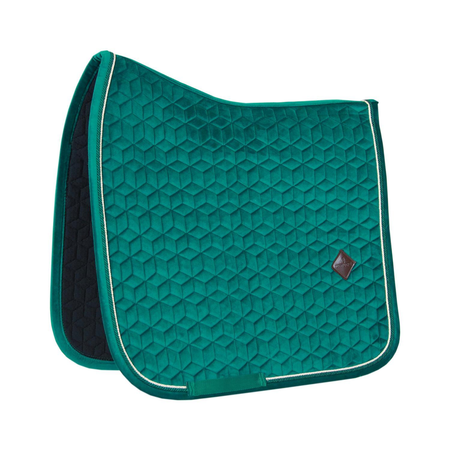 Kentucky Horsewear - Tapis De Selle Dressage Velours Vert Foncé Cob - Tapis De Selle - Vert - Cs - Decathlon