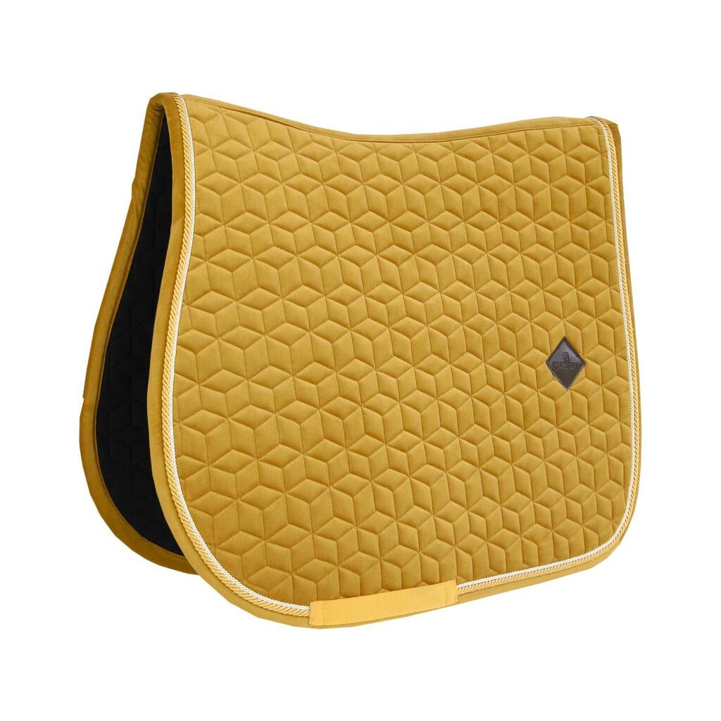 Saddle Pad velvet jumping mustard