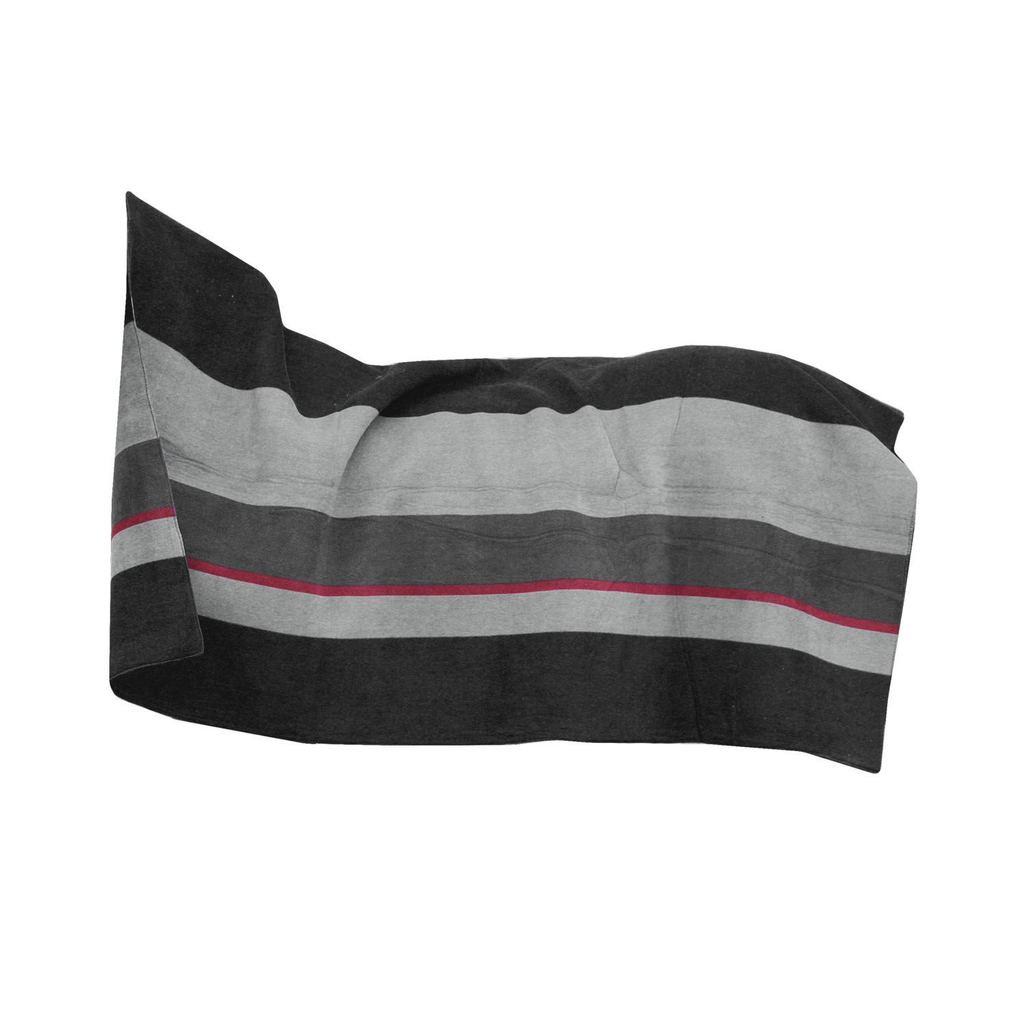 KENTUCKY HORSEWEAR Kentucky Heavy Fleecedeken Paardendeken Square Stripes Grijs -