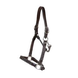 Licol tressé cuir pour cheval Dy'on