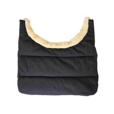Kentucky - paarden bib winter - zwart - one size - borstbeschermer - regendeken