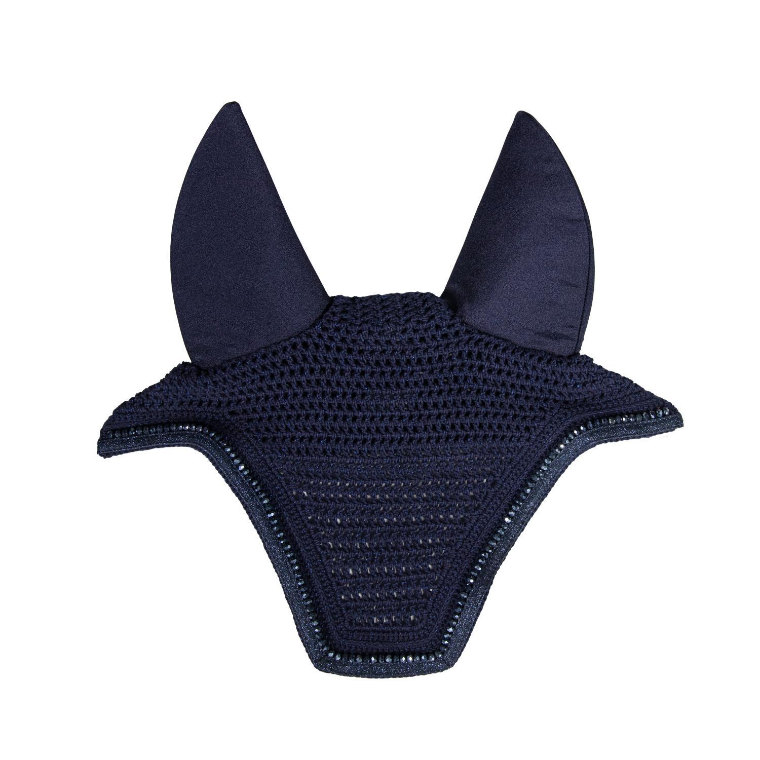 Kentucky Horsewear - Bonnet Anti-mouche Wellington Glitter Soundless Marine Foncé - Bonnet Cheval - Bleu - Fs - Decathlon